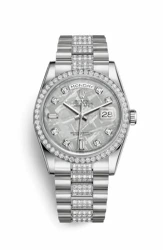 Rolex Day-Date 36 Platinum Diamonds / President Diamonds / Ice Blue Diamond 118346-0092 — фото часов Rolex Day-Date 36 Platinum Diamonds / President Diamonds / Ice Blue Diamond 118346-0092 — фото часов