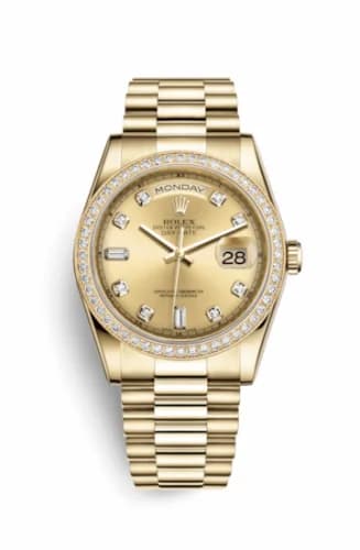 Rolex Day-Date 36 Yellow Gold Diamonds / President / Champagne Diamonds 118348-0018 — фото часов Rolex Day-Date 36 Yellow Gold Diamonds / President / Champagne Diamonds 118348-0018 — фото часов