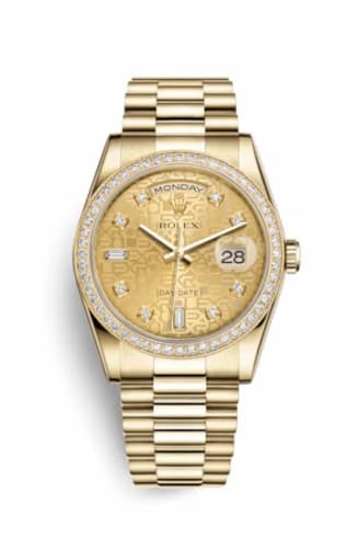 Rolex Day-Date 36 Yellow Gold Diamonds / President / Champagne Computer 118348-0019 — фото часов Rolex Day-Date 36 Yellow Gold Diamonds / President / Champagne Computer 118348-0019 — фото часов