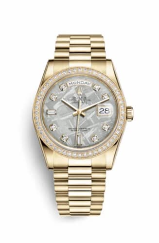Rolex Day-Date 36 Yellow Gold Diamonds / President / Meteorite 118348-0022 — фото часов Rolex Day-Date 36 Yellow Gold Diamonds / President / Meteorite 118348-0022 — фото часов