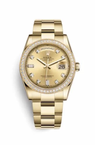 Rolex Day-Date 36 Yellow Gold Diamonds / President / Champagne Diamonds 118348-0042 — фото часов Rolex Day-Date 36 Yellow Gold Diamonds / President / Champagne Diamonds 118348-0042 — фото часов