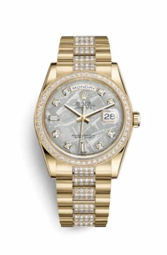 Rolex Day-Date 36 Yellow Gold Diamonds / President Diamonds / Meteorite 118348-0047 — фото часов Rolex Day-Date 36 Yellow Gold Diamonds / President Diamonds / Meteorite 118348-0047 — фото часов
