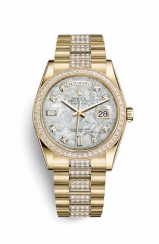 Rolex Day-Date 36 Yellow Gold Diamonds / President Diamonds / MOP 118348-0061 — фото часов Rolex Day-Date 36 Yellow Gold Diamonds / President Diamonds / MOP 118348-0061 — фото часов