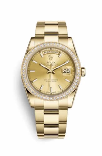 Rolex Day-Date 36 Yellow Gold Diamonds / Oyster / Champagne 118348-0134 — фото часов Rolex Day-Date 36 Yellow Gold Diamonds / Oyster / Champagne 118348-0134 — фото часов