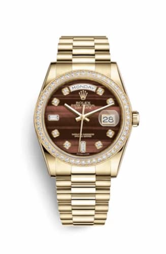 Rolex Day-Date 36 Yellow Gold Diamonds / President / Bull's Eye 118348-0156 — фото часов Rolex Day-Date 36 Yellow Gold Diamonds / President / Bull's Eye 118348-0156 — фото часов