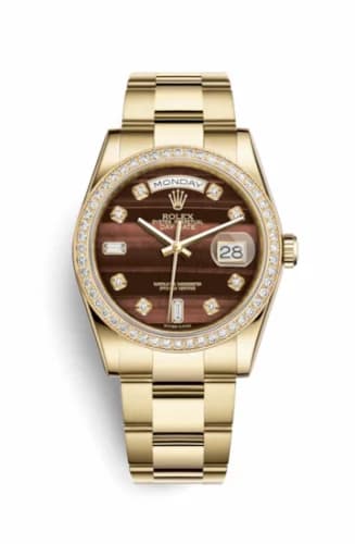 Rolex Day-Date 36 Yellow Gold Diamonds / Oyster / Bull's Eye 118348-0162 — фото часов Rolex Day-Date 36 Yellow Gold Diamonds / Oyster / Bull's Eye 118348-0162 — фото часов