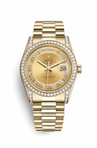Rolex Day-Date 36 Yellow Gold Diamonds / President / Champagne Diamond 118388-0015 — фото часов Rolex Day-Date 36 Yellow Gold Diamonds / President / Champagne Diamond 118388-0015 — фото часов