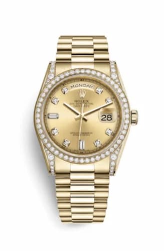 Rolex Day-Date 36 Yellow Gold Diamonds / President / Champagne Diamond 118388-0019 — фото часов Rolex Day-Date 36 Yellow Gold Diamonds / President / Champagne Diamond 118388-0019 — фото часов