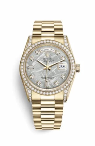 Rolex Day-Date 36 Yellow Gold Diamonds / President / Meteorite 118388-0020 — фото часов Rolex Day-Date 36 Yellow Gold Diamonds / President / Meteorite 118388-0020 — фото часов