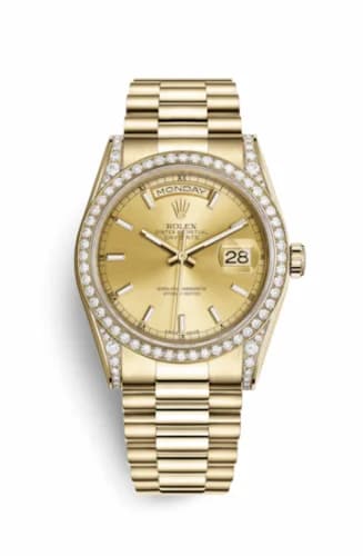 Rolex Day-Date 36 Yellow Gold Diamonds / President / Champagne Diamond 118388-0046 — фото часов Rolex Day-Date 36 Yellow Gold Diamonds / President / Champagne Diamond 118388-0046 — фото часов
