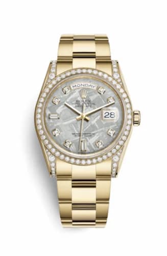 Rolex Day-Date 36 Yellow Gold Diamonds / Oyster / Meteorite 118388-0127 — фото часов Rolex Day-Date 36 Yellow Gold Diamonds / Oyster / Meteorite 118388-0127 — фото часов