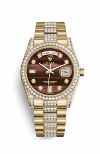 Rolex Day-Date 36 Yellow Gold Diamonds / President Diamonds / Bull's Eye 118388-0128 — фото часов Rolex Day-Date 36 Yellow Gold Diamonds / President Diamonds / Bull's Eye 118388-0128 — фото часов