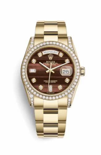 Rolex Day-Date 36 Yellow Gold Diamonds / Oyster / Bull's Eye 118388-0135 — фото часов Rolex Day-Date 36 Yellow Gold Diamonds / Oyster / Bull's Eye 118388-0135 — фото часов