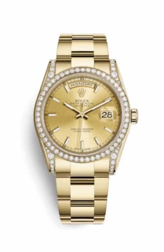 Rolex Day-Date 36 Yellow Gold Diamonds / Oyster / Champagne 118388-0188 — фото часов Rolex Day-Date 36 Yellow Gold Diamonds / Oyster / Champagne 118388-0188 — фото часов
