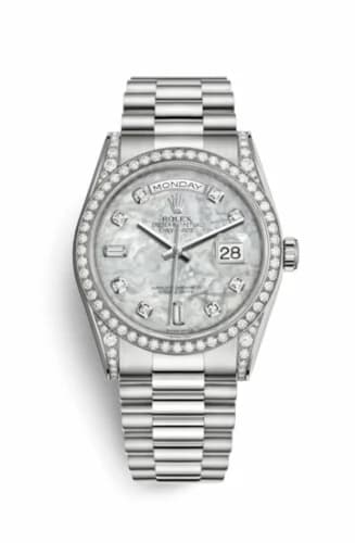 Rolex Day-Date 36 White Gold Diamonds / President / MOP 118389-0012 — фото часов Rolex Day-Date 36 White Gold Diamonds / President / MOP 118389-0012 — фото часов