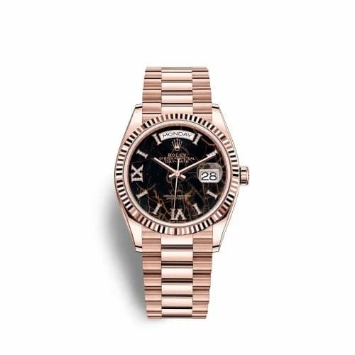 Rolex Day-Date 36 Everose Gold / Fluted / Eisenkiesel / President 128235-0041 — фото часов Rolex Day-Date 36 Everose Gold / Fluted / Eisenkiesel / President 128235-0041 — фото часов