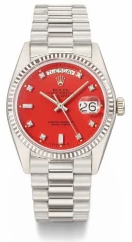 Rolex Day-Date 18039 18039 Stella Red
