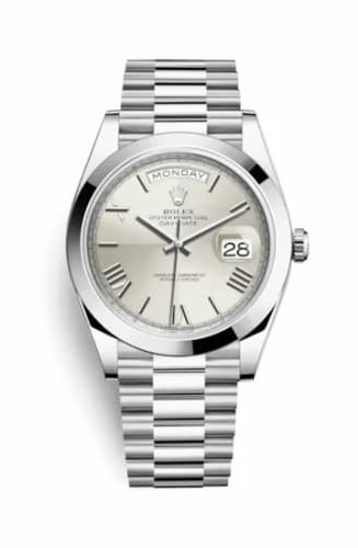 Rolex Day-Date 40 Platinum / Silver Quadrant 228206-0014 — фото часов Rolex Day-Date 40 Platinum / Silver Quadrant 228206-0014 — фото часов
