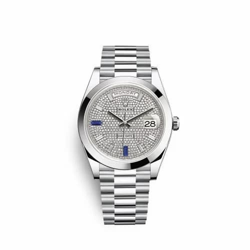 Rolex Day-Date 40 Platinum / Paved 228206-0029 — фото часов Rolex Day-Date 40 Platinum / Paved 228206-0029 — фото часов