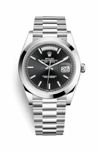 Rolex Day-Date 40 Platinum / Black 228206-0031 — фото часов Rolex Day-Date 40 Platinum / Black 228206-0031 — фото часов