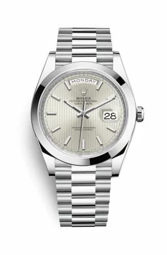 Rolex Day-Date 40 Platinum / Silver Tuxedo 228206-0034 — фото часов Rolex Day-Date 40 Platinum / Silver Tuxedo 228206-0034 — фото часов