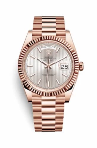 Rolex Day-Date 40 Everose / Sundust Tuxedo 228235-0005 — фото часов Rolex Day-Date 40 Everose / Sundust Tuxedo 228235-0005 — фото часов