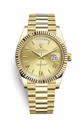 Rolex Day-Date 40 Yellow Gold / Champagne - Roman 228238-0006 — фото часов Rolex Day-Date 40 Yellow Gold / Champagne - Roman 228238-0006 — фото часов