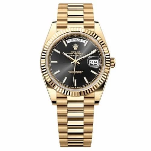 Rolex Day-Date 40 Yellow Gold - Fluted / Black 228238-0067 — фото часов Rolex Day-Date 40 Yellow Gold - Fluted / Black 228238-0067 — фото часов