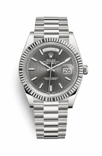 Rolex Day-Date 40 White Gold / Dark Rhodium Tuxedo 228239-0002 — фото часов Rolex Day-Date 40 White Gold / Dark Rhodium Tuxedo 228239-0002 — фото часов