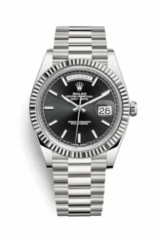 Rolex Day-Date 40 White Gold / Black 228239-0004 — фото часов Rolex Day-Date 40 White Gold / Black 228239-0004 — фото часов