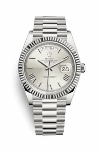 Rolex Day-Date 40 White Gold / Quadrant Motif - Roman 228239-0006 — фото часов Rolex Day-Date 40 White Gold / Quadrant Motif - Roman 228239-0006 — фото часов