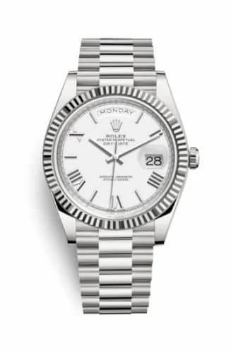 Rolex Day-Date 40 White Gold / White - Roman 228239-0046 — фото часов Rolex Day-Date 40 White Gold / White - Roman 228239-0046 — фото часов