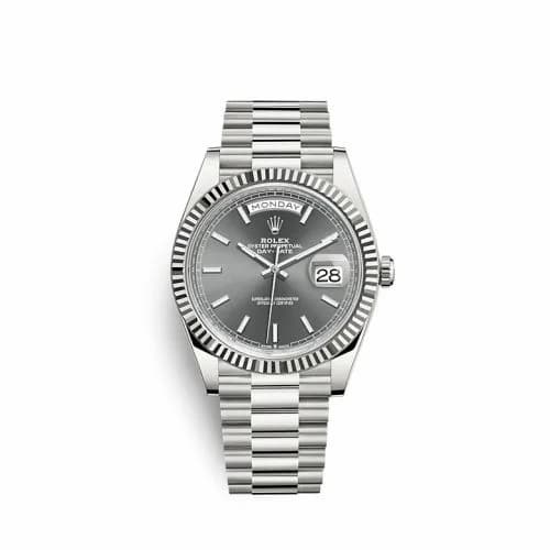 Rolex Day-Date 40 White Gold / Grey 228239-0060 — фото часов Rolex Day-Date 40 White Gold / Grey 228239-0060 — фото часов