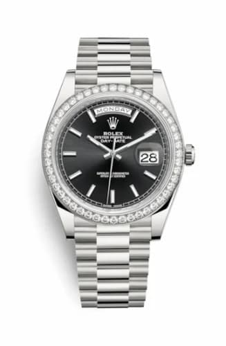 Rolex Day-Date 40 White Gold - Diamond / Black 228349rbr-0002 — фото часов Rolex Day-Date 40 White Gold - Diamond / Black 228349rbr-0002 — фото часов