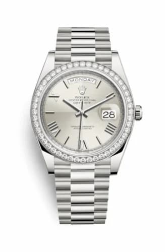 Rolex Day-Date 40 White Gold - Diamond / Silver Quadrant 228349rbr-0004 — фото часов Rolex Day-Date 40 White Gold - Diamond / Silver Quadrant 228349rbr-0004 — фото часов