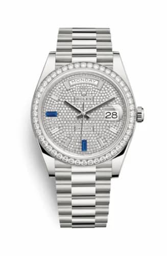 Rolex Day-Date 40 White Gold - Diamond / Paved 228349rbr-0036 — фото часов Rolex Day-Date 40 White Gold - Diamond / Paved 228349rbr-0036 — фото часов