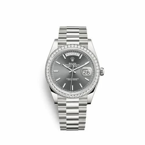 Rolex Day-Date 40 White Gold - Diamond / Grey 228349rbr-0041 — фото часов Rolex Day-Date 40 White Gold - Diamond / Grey 228349rbr-0041 — фото часов