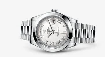 Rolex Day-Date II Platinum White Roman 218206-0053 — фото часов Rolex Day-Date II Platinum White Roman 218206-0053 — фото часов