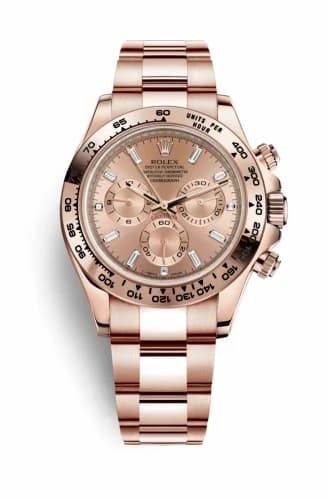 Rolex Cosmograph Daytona Everose / Pink Baguette 116505-0012 — фото часов Rolex Cosmograph Daytona Everose / Pink Baguette 116505-0012 — фото часов