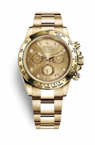 Rolex Cosmograph Daytona Yellow Gold / Champagne Diamond 116508-0006 — фото часов Rolex Cosmograph Daytona Yellow Gold / Champagne Diamond 116508-0006 — фото часов