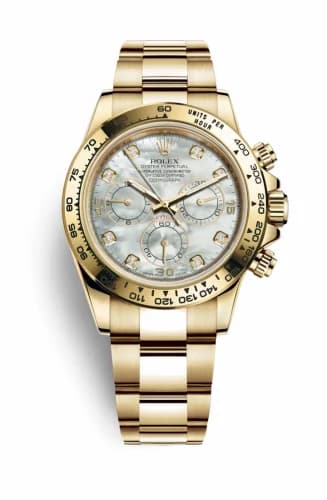 Rolex Cosmograph Daytona Yellow Gold / MOP Diamond 116508-0007 — фото часов Rolex Cosmograph Daytona Yellow Gold / MOP Diamond 116508-0007 — фото часов