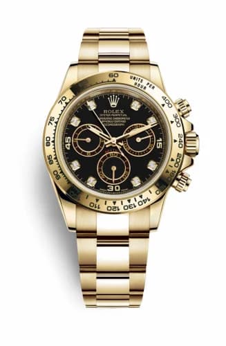 Rolex Cosmograph Daytona Yellow Gold / Black Diamond 116508-0008 — фото часов Rolex Cosmograph Daytona Yellow Gold / Black Diamond 116508-0008 — фото часов