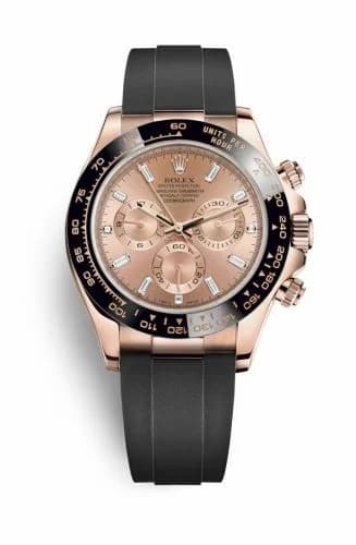 Rolex Cosmograph Daytona Everose / Cerachrom / Pink Baguette / Oysterflex 116515LN-0021 — фото часов Rolex Cosmograph Daytona Everose / Cerachrom / Pink Baguette / Oysterflex 116515LN-0021 — фото часов