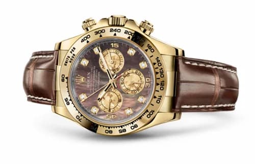 Rolex Cosmograph Daytona Yellow Gold / Black Mother of Pearl / Strap 116518-0073 — фото часов Rolex Cosmograph Daytona Yellow Gold / Black Mother of Pearl / Strap 116518-0073 — фото часов