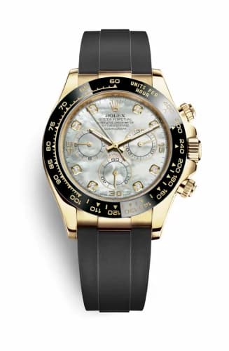 Rolex Cosmograph Daytona Yellow Gold / Cerachrom / MOP-Diamond / Oysterflex 116518LN-0037 — фото часов Rolex Cosmograph Daytona Yellow Gold / Cerachrom / MOP-Diamond / Oysterflex 116518LN-0037 — фото часов