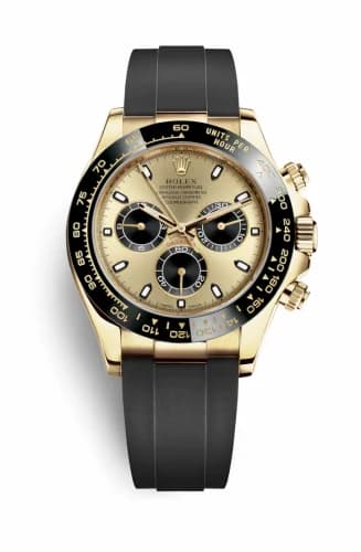 Rolex Cosmograph Daytona Yellow Gold / Cerachrom / Champagne / Oysterflex 116518LN-0040 — фото часов Rolex Cosmograph Daytona Yellow Gold / Cerachrom / Champagne / Oysterflex 116518LN-0040 — фото часов