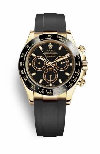 Rolex Cosmograph Daytona Yellow Gold / Cerachrom / Black / Oysterflex 116518LN-0043 — фото часов Rolex Cosmograph Daytona Yellow Gold / Cerachrom / Black / Oysterflex 116518LN-0043 — фото часов