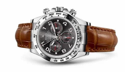 Rolex Cosmograph Daytona White Gold / Grey / Strap 116519-0163 — фото часов Rolex Cosmograph Daytona White Gold / Grey / Strap 116519-0163 — фото часов