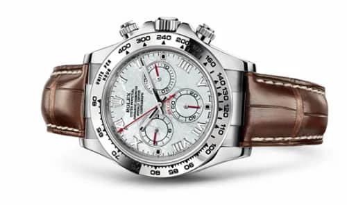 Rolex Daytona White Gold Strap Meteorite Roman 116519-0195