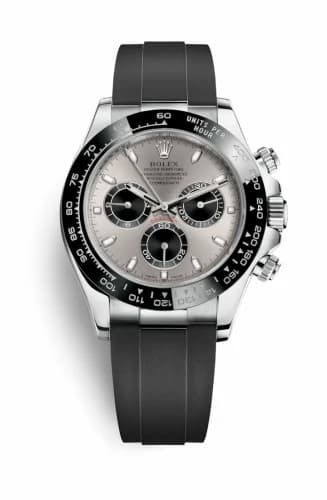 Rolex Cosmograph Daytona White Gold / Cerachrom / Silver / Oysterflex 116519LN-0024 — фото часов Rolex Cosmograph Daytona White Gold / Cerachrom / Silver / Oysterflex 116519LN-0024 — фото часов
